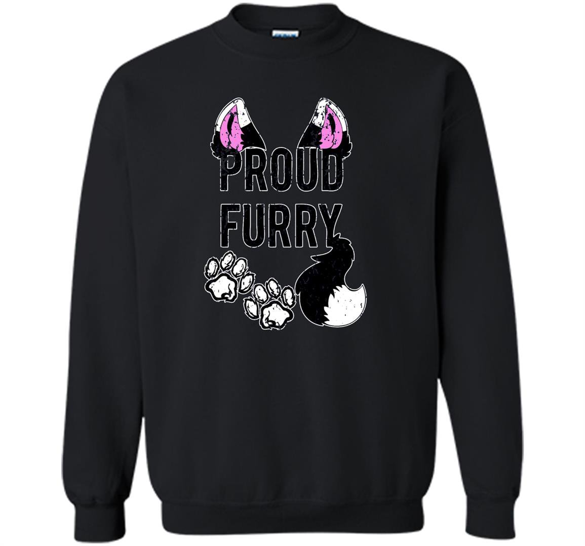 Furry proud furry tail and ears Sweatshirt
