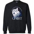 Ghost lone wolf in forest game day or winning the throne Sweatshirt