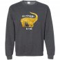 Gold t-rex the struggle is real donut funny dinosaur Sweatshirt