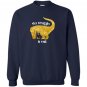 Gold t-rex the struggle is real donut funny dinosaur Sweatshirt
