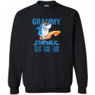 Grammy shark doo doo doo shark sunglasses Sweatshirt
