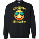 Grandma of the birthday boy emoji gift for party Sweatshirt