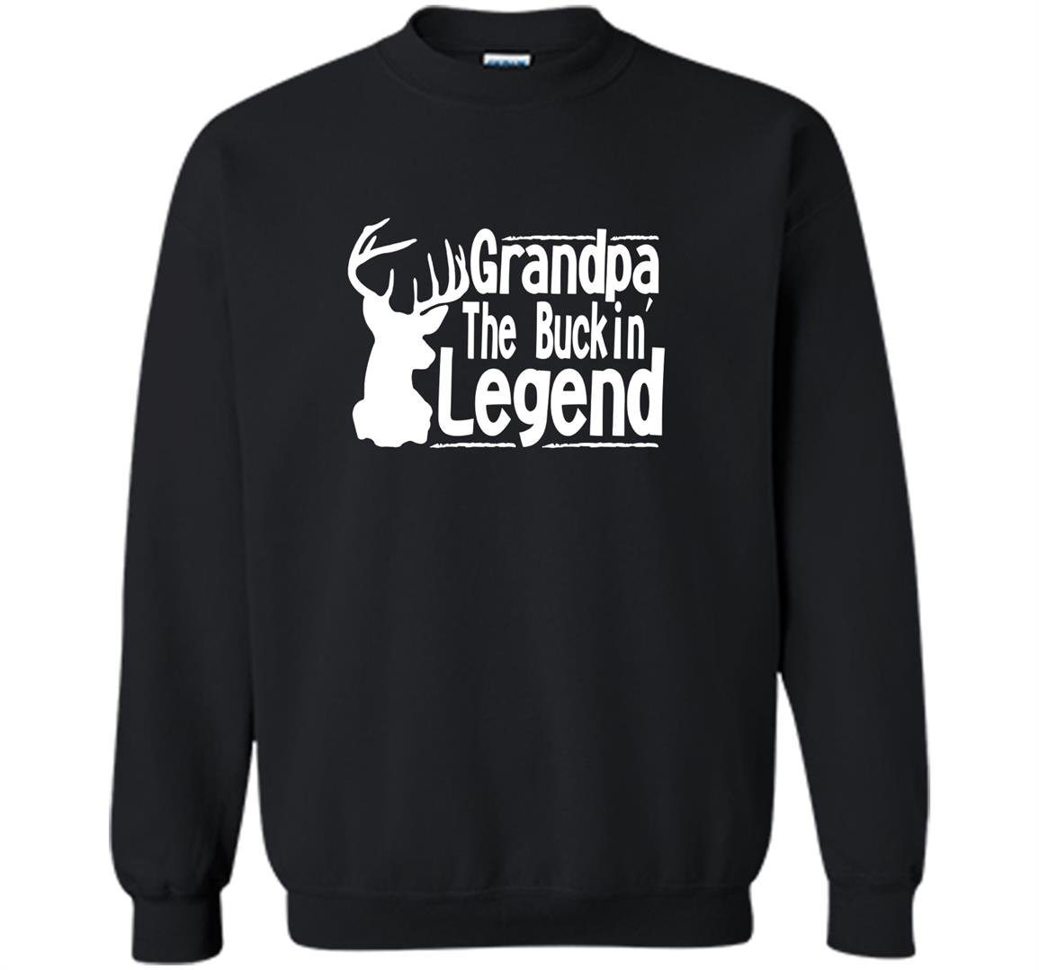 Grandpa the buckin legend deer hunter funny hunting Sweatshirt