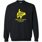 Guy on a buffalo punch that cougar in the face Sweatshirt