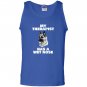 Funny german shepherd my therapist has a wet nose Tank Top