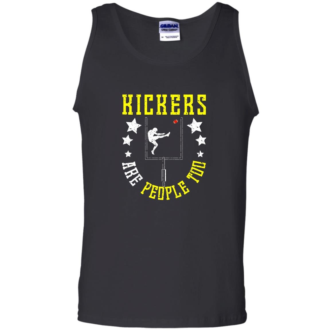 Funny kickers are people too football school gift Tank Top