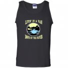Funny livin in a van down by the river pop culture Tank Top