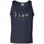 Funny rainbow flag lgbt liberty guns bacon trump Tank Top
