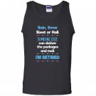 Funny retired postal worker mailman Tank Top