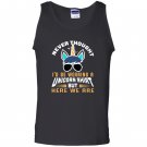 Funny unicorn for papa dad grandpa big brother Tank Top