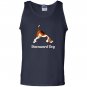 Funny yoga pose meditation animals downward dog Tank Top