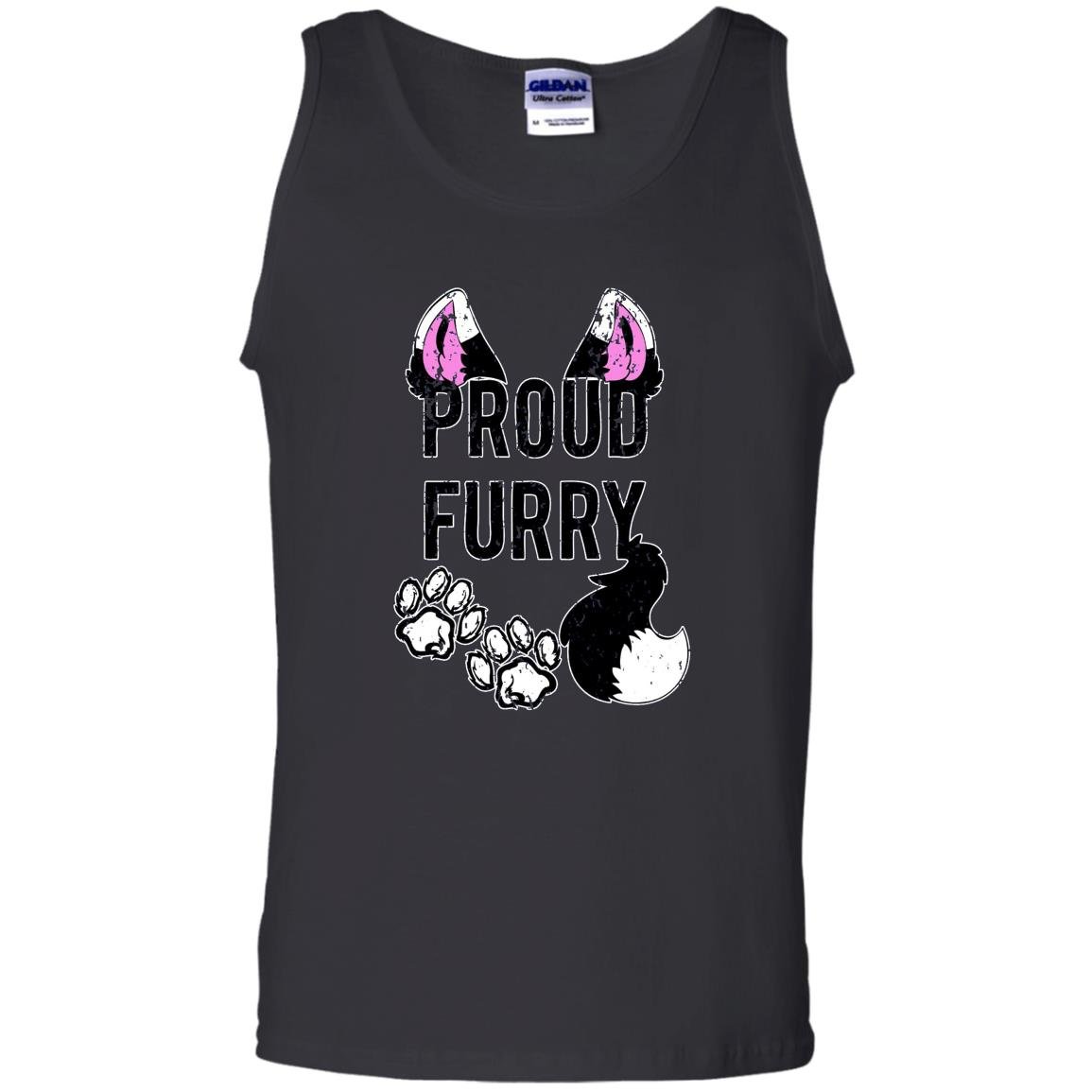 Furry proud furry tail and ears Tank Top