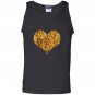 Gold sequins in a heart shape Tank Top