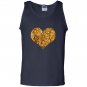 Gold sequins in a heart shape Tank Top