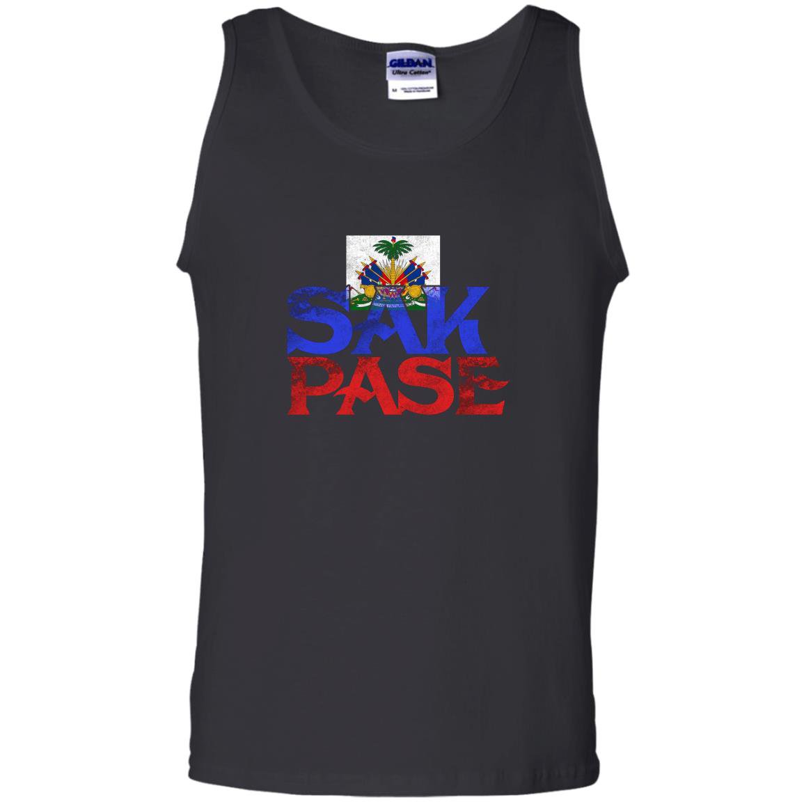 Haitian sak pase pride flag i love haiti roots Tank Top