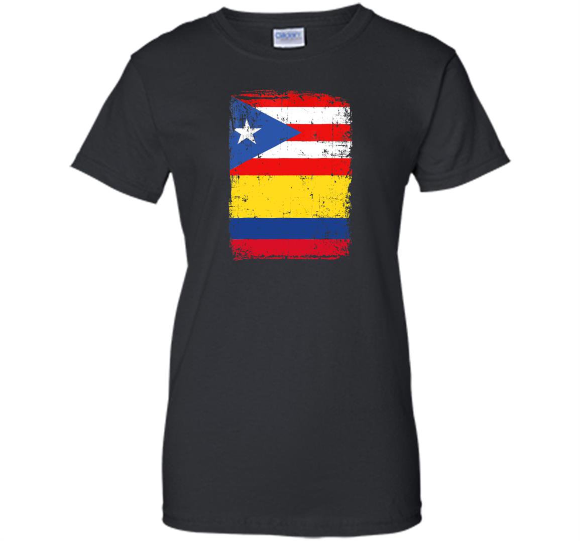 Colombian puerto rican flag vintage colombia rico Women