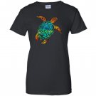 Cosmic watercolor sea turtle Women