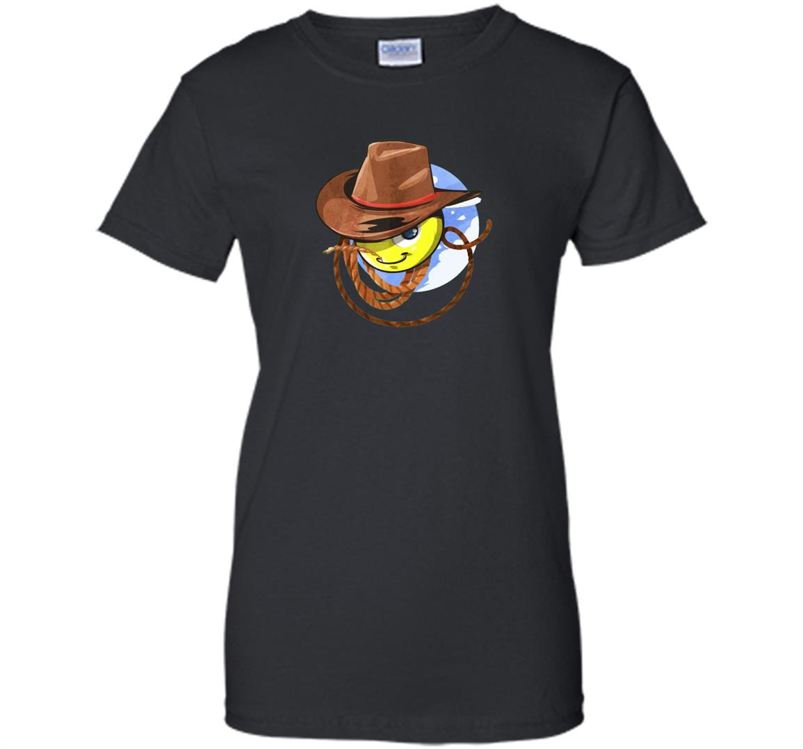 Cowboy rodeo yeehaw emoji cartoon funny Women