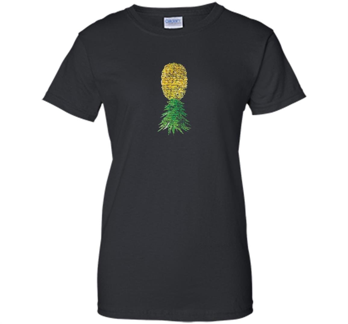 Distressed upside down pineapple swingers Women