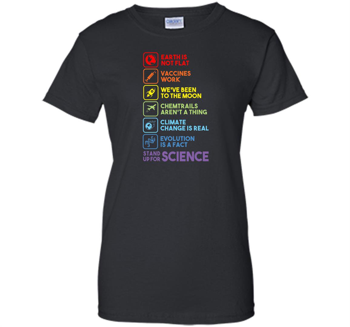 Earth is not flat stand up for science earth day Women