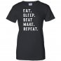 Eat sleep beat repeat make beat maker music producer Women
