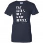 Eat sleep beat repeat make beat maker music producer Women