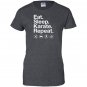 Eat sleep karate repeat funny karate Women