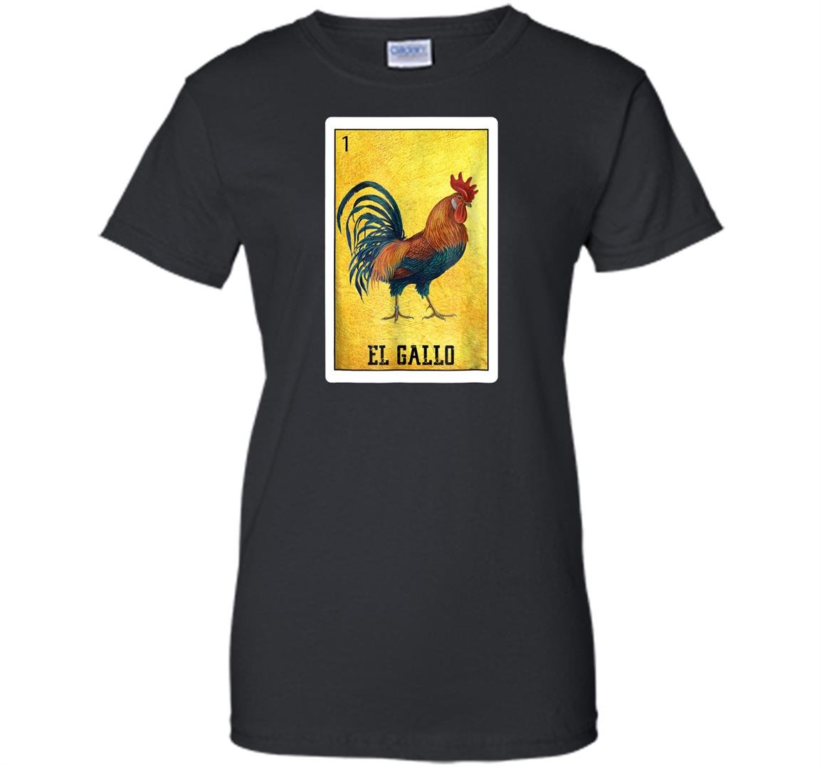 El gallo chicken mexican rooster loteria card Women