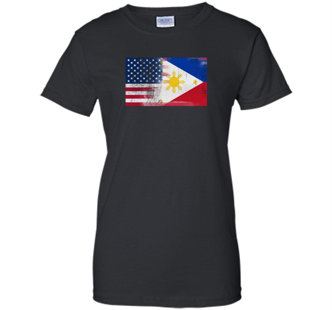 Filipino american half philippines half america flag Women