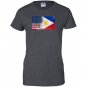 Filipino american half philippines half america flag Women