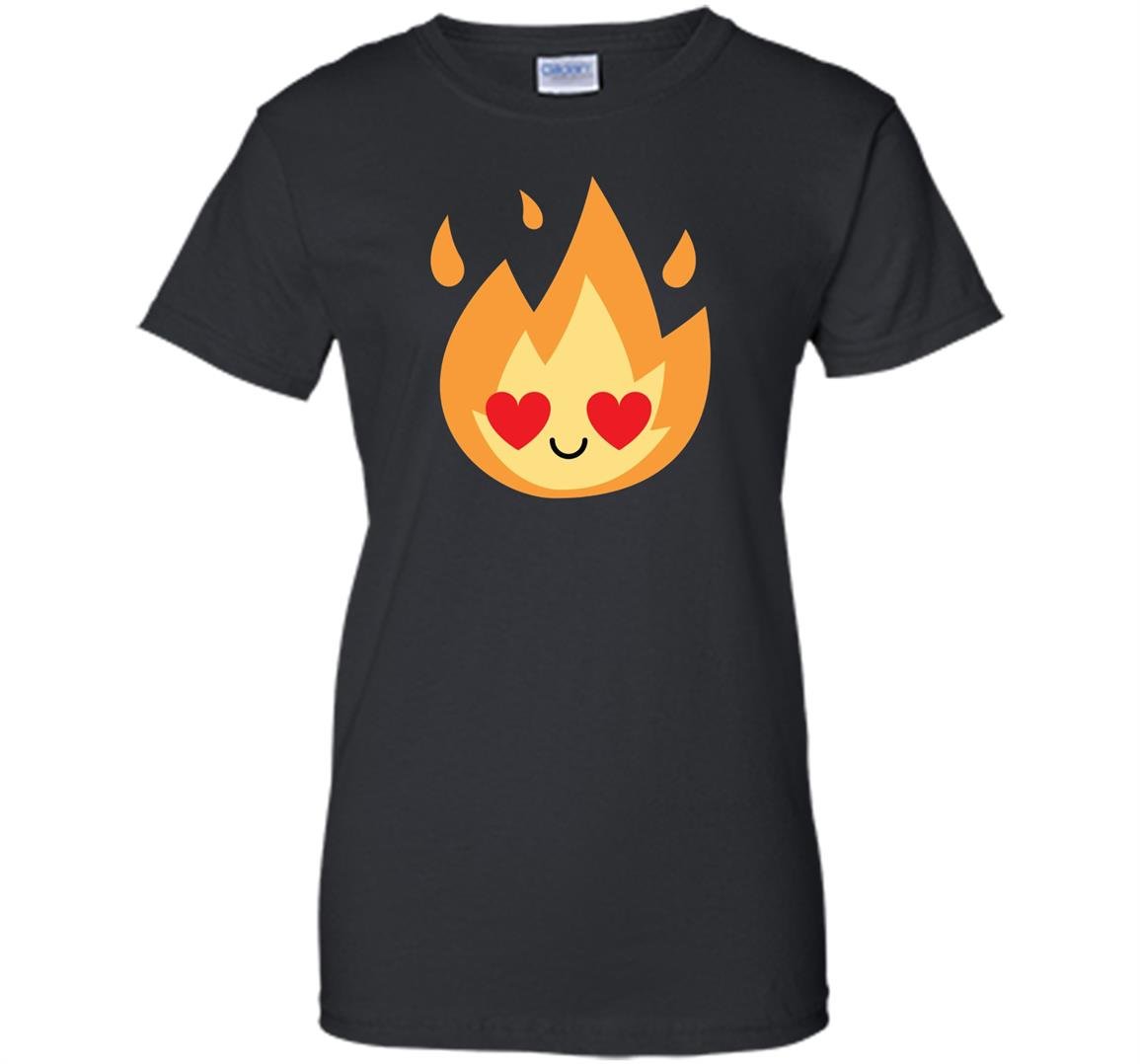 Fire flame emoji heart eye Women