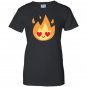 Fire flame emoji heart eye Women