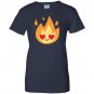 Fire flame emoji heart eye Women