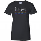 Funny rainbow flag lgbt liberty guns bacon trump Women