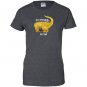 Gold t-rex the struggle is real donut funny dinosaur Women