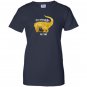 Gold t-rex the struggle is real donut funny dinosaur Women