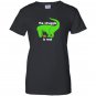 Green t-rex the struggle is real funny dinosaur t-rex Women