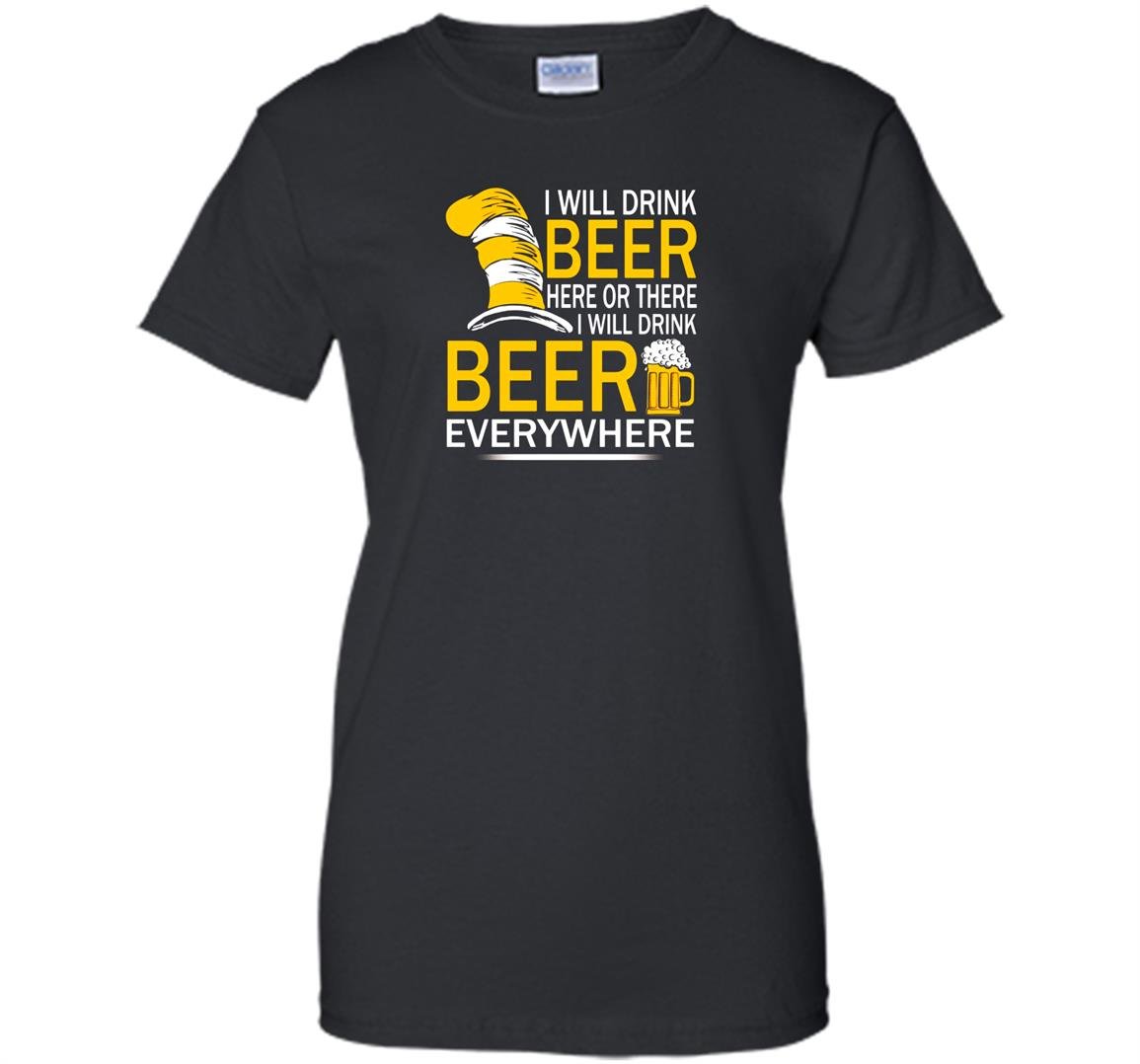 Hat cat sayings i will drink beer everywhere Women