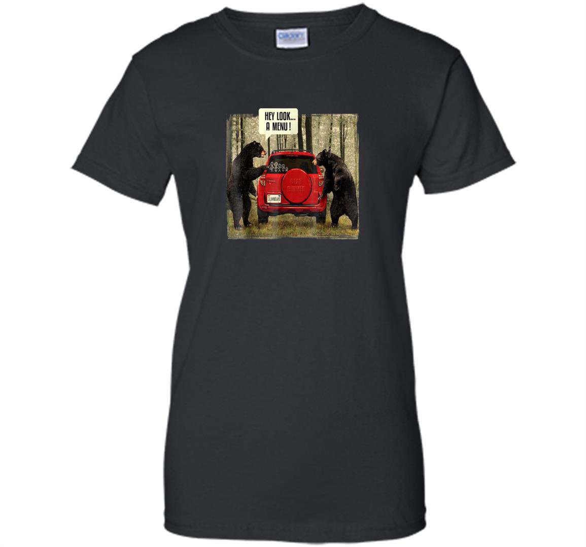 Hey look a menu red bear vintage Women