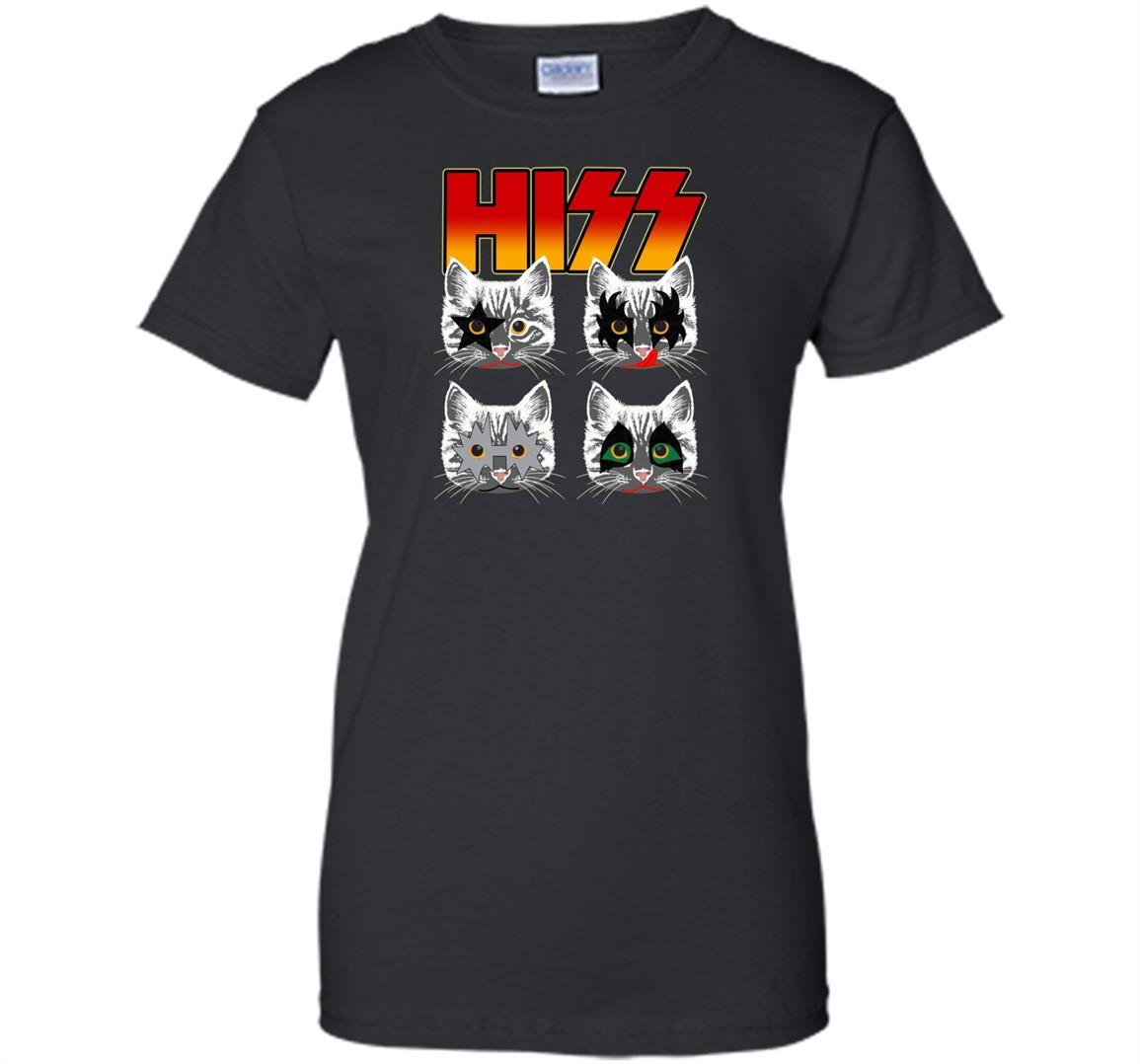 Hiss kiss cats kittens rock funny Women