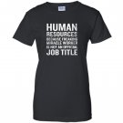 Human resources miracle worker funny hr job quote Women