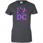 I love dc heart design washington dc Women