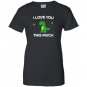I love you this much cute t-rex dinosaur valentines Women