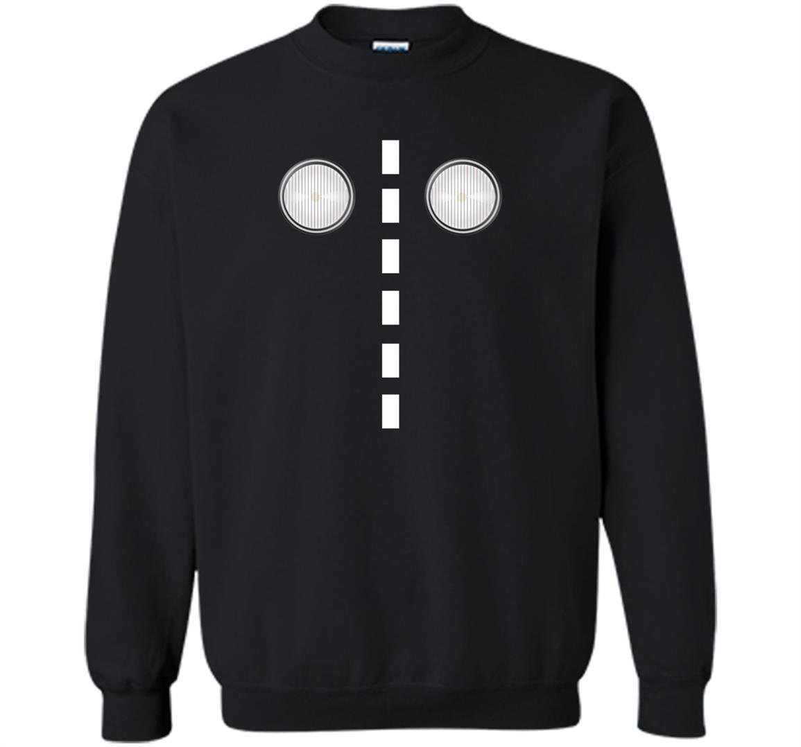 Headlights with road markings funny halloween costume Sweatshirt