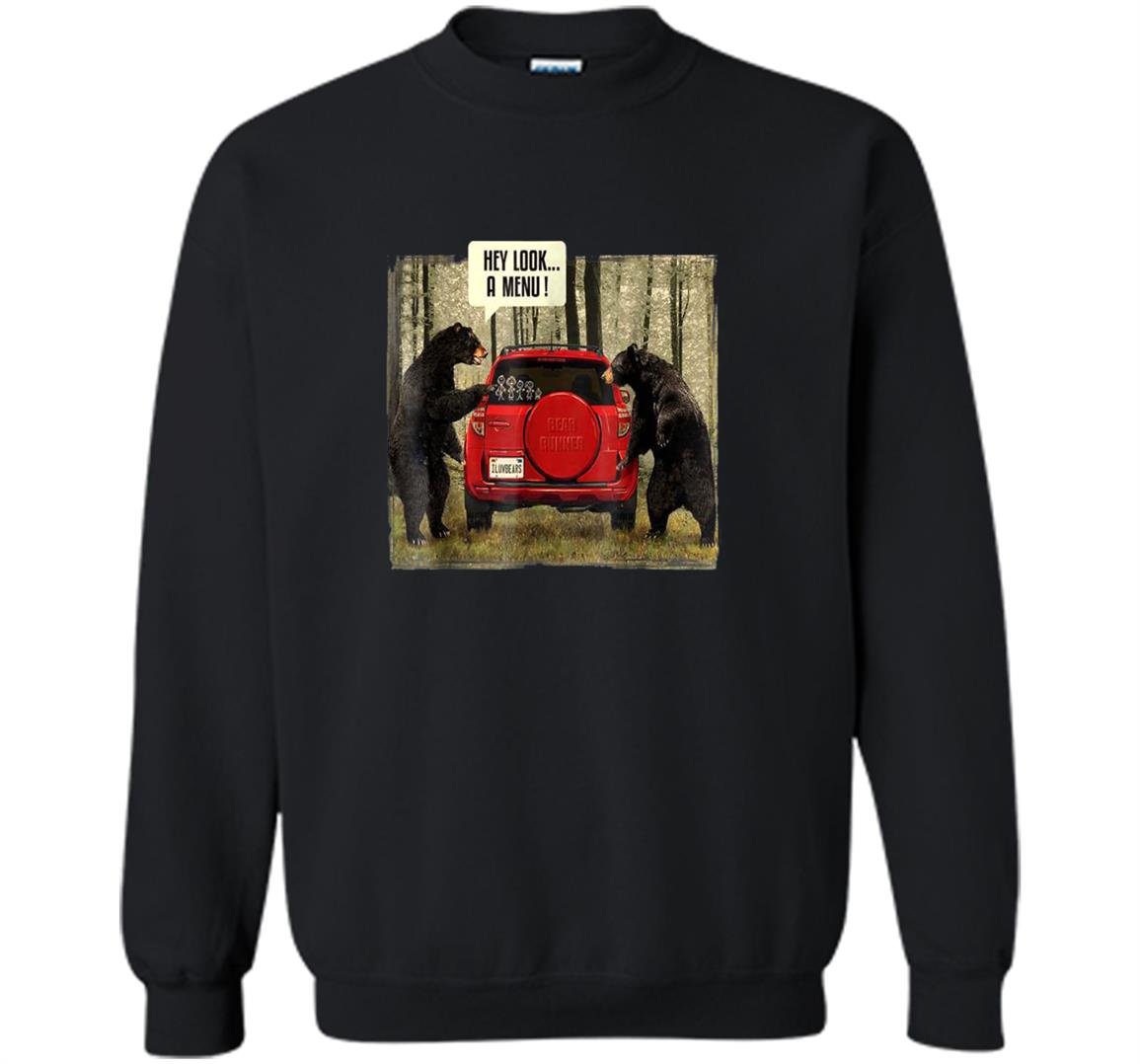 Hey look a menu red bear vintage Sweatshirt