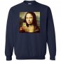 Hilarious parody mona lisa taking a selfie Sweatshirt