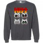 Hiss kiss cats kittens rock funny Sweatshirt