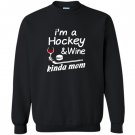 Hockey mom wine Sweatshirt