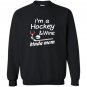 Hockey mom wine Sweatshirt