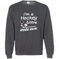 Hockey mom wine Sweatshirt
